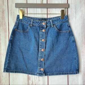 Forever 21 Women Mini Denim Skirt Size  M
